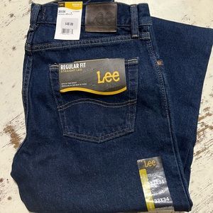 NWT Lee Jeans regular fit straight leg 33x34 Pepper Prewash
